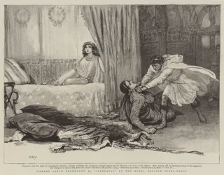 Madame Sarah Bernhardt en Cléopâtre à l